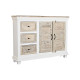 Aparador DKD Home Decor Blanco Natural Madera Madera de mango 122 x 25 x 91 cm