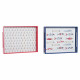 Bandeja de Aperitivos DKD Home Decor Azul Coral Madera MDF Mediterráneo 40 x 30 x 5 cm (2 Unidades)
