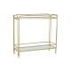 Serving trolley DKD Home Decor Golden Metal Crystal 80 x 28 x 81 cm