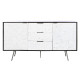 Aparador DKD Home Decor 150 x 43 x 80 cm Blanco Marrón oscuro Madera de mango