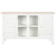 Aparador DKD Home Decor Blanco Abeto Madera MDF 130 x 40 x 80 cm