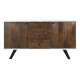 Aparador DKD Home Decor Blanco Marrón oscuro Madera de mango 150 x 40 x 80 cm