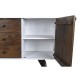 Aparador DKD Home Decor Blanco Marrón oscuro Madera de mango 150 x 40 x 80 cm