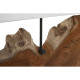 Lámpara de mesa Home ESPRIT Hierro madera de teca 60 X 20 X 55 cm