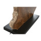 Lámpara de mesa Home ESPRIT Hierro madera de teca 60 X 20 X 55 cm