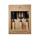 Kit de herramientas de jardinería Home ESPRIT 3 Piezas Marrón Negro Acero