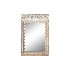 Espejo de pared Home ESPRIT Blanco Natural Elefante Indio 83 x 4 x 121 cm