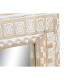 Wall mirror Home ESPRIT White Natural Mango wood Elephant Indian Man 83 x 4 x 121 cm