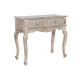 Hall Table with 2 Drawers DKD Home Decor White Brown Mango wood 91 x 42 x 81 cm
