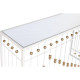 Consola Home ESPRIT Blanco Dorado Espejo 120 x 40 x 80 cm