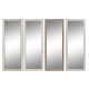 Wall mirror DKD Home Decor 36 x 2 x 95,5 cm Crystal Brown White Dark grey polystyrene (4 Pieces)