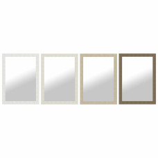 Wall mirror DKD Home Decor Brown Black Dark grey Ivory 70 x 2 x 97 cm (4 Units)