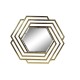 Wall mirror DKD Home Decor Golden Stainless steel (71 x 2 x 81 cm)