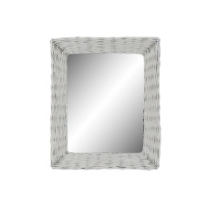 Wall mirror DKD Home Decor White Cottage Braiding 53,5 x 4 x 62,5 cm