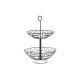 Frutero DKD Home Decor Negro Metal Geométrico 28 x 28 x 40 cm