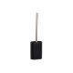 Escobilla para el Baño DKD Home Decor Negro Dorado Resina 10 x 6 x 40 cm