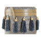 Basket set DKD Home Decor 39 x 39 x 55 cm Bamboo Fringe Boho