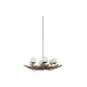 Ceiling Light Home ESPRIT Iron Teak 130 X 130 X 35 cm