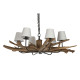 Ceiling Light Home ESPRIT Iron Teak 130 X 130 X 35 cm