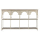 Estantería Home ESPRIT Blanco Natural Metal 159 X 36,5 X 91 cm
