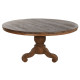 Dining Table Home ESPRIT Natural Teak 160 X 160 X 78 cm
