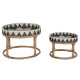 Set of 2 tables Home ESPRIT Rattan 70 X 70 X 52 cm
