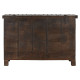 Arcón Home ESPRIT Marrón Hierro madera de teca 137 x 44 x 98 cm
