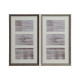 Marco de Fotos Home ESPRIT Blanco Marrón Gris Cristal Poliestireno Urbano 23 X 3 X 41 cm (2 Unidades)