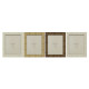 Photo frame Home ESPRIT Beige Natural Crystal polystyrene Scandinavian 25,5 X 2 X 30,5 cm (4 Units)