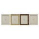 Photo frame Home ESPRIT Beige Natural Crystal polystyrene Scandinavian 25,5 X 2 X 30,5 cm (4 Units)