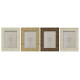 Photo frame Home ESPRIT Beige Natural Crystal polystyrene Scandi 18,5 x 2 x 23,5 cm (4 Units)