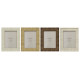 Photo frame Home ESPRIT Beige Natural Crystal polystyrene Scandi 18,5 x 2 x 23,5 cm (4 Units)