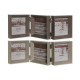 Marco de Fotos Home ESPRIT Marrón Beige Cristal Poliestireno 38 X 3 X 12 cm (2 Unidades)