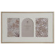Marco de Fotos Home ESPRIT Beige Cristal Madera MDF Escandinavo 39 X 2 X 24 cm