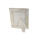 Marco de Fotos Home ESPRIT Blanco Natural Cristal Madera de mango Indio 31,5 x 2 x 36,5 cm