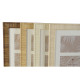 Marco de Fotos Home ESPRIT Blanco Marrón Beige Natural Cristal Poliestireno Escandinavo 26 X 2 X 44 cm (4 Unidades)