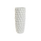 Vase Home ESPRIT White Stoneware Mediterranean 16,5 x 16,5 x 38,5 cm