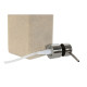 Dispensador de Jabón Home ESPRIT Crema Plateado Resina Polietileno 8 x 8 x 18 cm