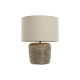 Lámpara de mesa Home ESPRIT Blanco Marrón 50 W 220 V 38 x 38 x 47 cm