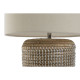 Lámpara de mesa Home ESPRIT Blanco Marrón 50 W 220 V 38 x 38 x 47 cm