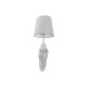 Lámpara de Pared Home ESPRIT Blanco Moderno Caballo Acabado envejecido 220 V 18 x 21,5 x 50,5 cm (2 Unidades)