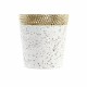 Vase DKD Home Decor Grey Golden Metal Modern 25 x 25 x 48 cm