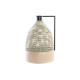 Jarrón DKD Home Decor Negro Metal Marrón Marrón claro (26 x 26 x 39 cm)