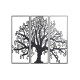 Decoración de Pared DKD Home Decor 3 Piezas Negro Árbol Metal (105 x 1,3 x 91 cm)