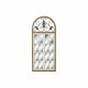 Wall mirror DKD Home Decor Natural Metal MDF Windows White Dark grey (60 x 5 x 138 cm)