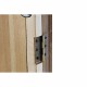 Wall mirror DKD Home Decor Natural Metal MDF Windows White Dark grey (60 x 5 x 138 cm)