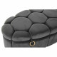 Banqueta DKD Home Decor   Gris Metal Poliéster (125 x 56 x 53 cm)