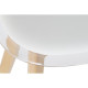 Silla de Comedor DKD Home Decor Blanco Transparente Natural Madera Policarbonato 54 x 47 x 81 cm
