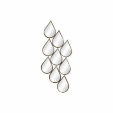 Wall mirror DKD Home Decor Golden Modern Teardrop 40 x 2,5 x 100 cm