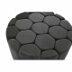 Reposapiés DKD Home Decor Gris 30 % Poliéster (85 x 85 x 48 cm)